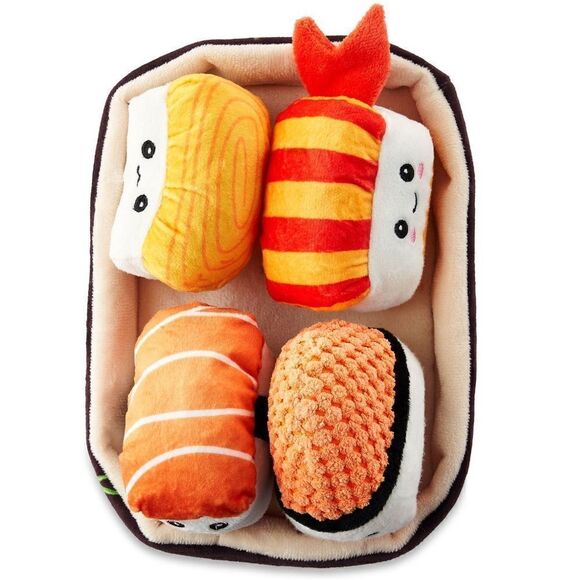 NWT Vibrant Life Cozy Buddy Yummy Sushi Dog Toy Set, Small - Picture 3 of 6